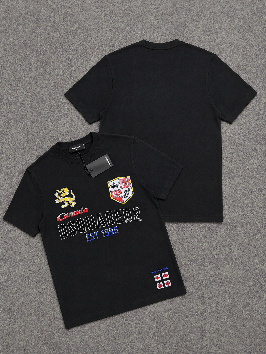 Tricou Barbati Dsquared2 negru oversized